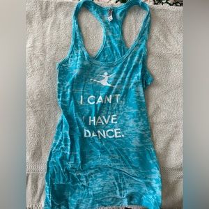 Athletic blue medium tank top